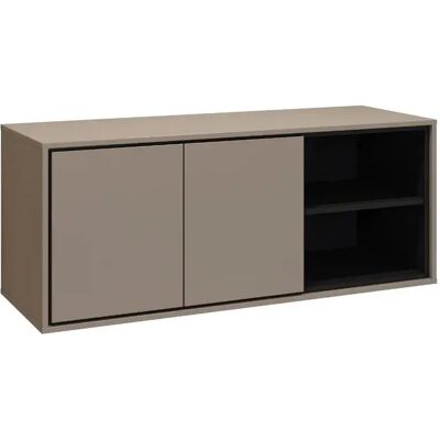 Helvetia Szafka Pod Umywalkę Nablatową Gaja 2d 120cm Congo/czarna Z Regałem Helvetia Szafka Pod Umywalkę Nablatową Gaja 2d 120cm Congo/czarna Z Regałem