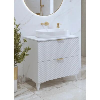 Helvetia Szafka Pod Umywalkę Nablatową Laura 2s 80cm Biała Mat Helvetia Szafka Pod Umywalkę Nablatową Laura 2s 80cm Biała Mat