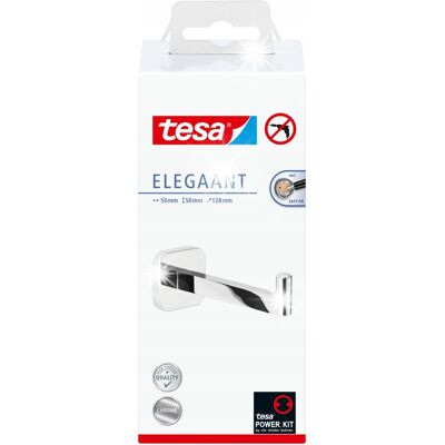 Tesa Elegaant Uchwyt Na Papier Toaletowy Bez Wiercenia Srebrny Chrom 6kg Tesa Elegaant Uchwyt Na Papier Toaletowy Bez Wiercenia Srebrny Chrom 6kg
