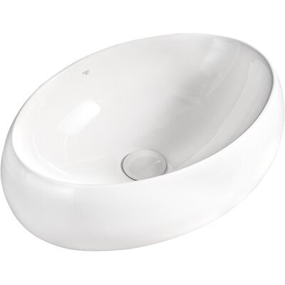 Hydrosan UMYWALKA NABLATOWA CERAMICZNA OWALNA CARI-WH-600 BIAŁY POŁYSK 60x40 NA BLAT Hydrosan UMYWALKA NABLATOWA CERAMICZNA OWALNA CARI-WH-600 BIAŁY POŁYSK 60x40 NA BLAT