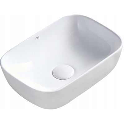Hydrosan UMYWALKA NABLATOWA CERAMICZNA PROSTOKĄTNA MILO BIAŁY POŁYSK 45x32 NA BLAT Hydrosan UMYWALKA NABLATOWA CERAMICZNA PROSTOKĄTNA MILO BIAŁY POŁYSK 45x32 NA BLAT