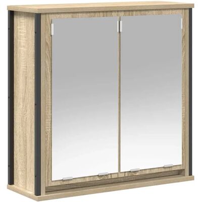 Vidaxl Szafka Ścienna Łazienkowa Z Lustrem, Dąb Sonoma, 60x21x60 Cm Vidaxl Szafka Ścienna Łazienkowa Z Lustrem, Dąb Sonoma, 60x21x60 Cm