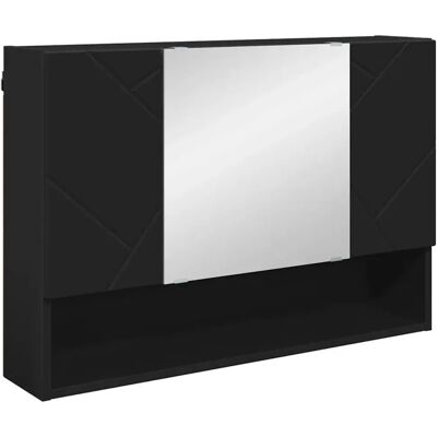 Vidaxl Szafka Z Lustrem Do Łazienki Z Drzwiami Czarny 80 X 17 X 55 Cm Vidaxl Szafka Z Lustrem Do Łazienki Z Drzwiami Czarny 80 X 17 X 55 Cm