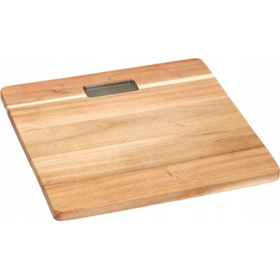 Bathroom Solutions WAGA ŁAZIENKOWA NATURALNE DREWNO AKACJOWE 30 X 30 X 3,2 CM NA BATERIE AAA Bathroom Solutions WAGA ŁAZIENKOWA NATURALNE DREWNO AKACJOWE 30 X 30 X 3,2 CM NA BATERIE AAA