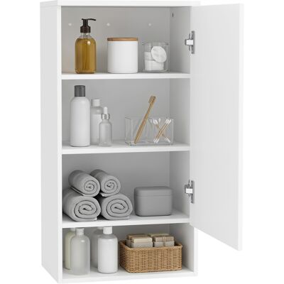 Homcom Wisząca Szafka Łazienkowa, 40 X 27 X 77 Cm, Biała Homcom Wisząca Szafka Łazienkowa, 40 X 27 X 77 Cm, Biała