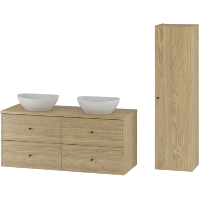 Inny producent Zestaw Do Łazienki 120cm Szafka Blat Umywalka Słupek Słupek Dąb Olejowany Marco Inny producent Zestaw Do Łazienki 120cm Szafka Blat Umywalka Słupek Słupek Dąb Olejowany Marco