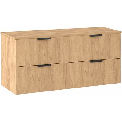 Jarstol Zestaw Do Łazienki 120cm Szafka Z Blatem Dąb Hikora Luna Jarstol Zestaw Do Łazienki 120cm Szafka Z Blatem Dąb Hikora Luna