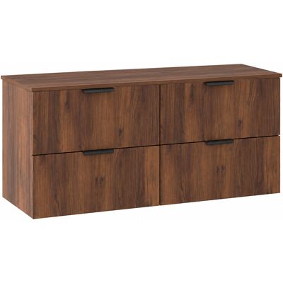 Jarstol Zestaw Do Łazienki 120cm Szafka Z Blatem Orzech Warmia Luna Jarstol Zestaw Do Łazienki 120cm Szafka Z Blatem Orzech Warmia Luna