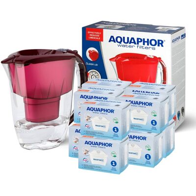10x Wkład Filtr Aquaphor Maxfor+ B100-25 Do Brita Dafi + Dzbanek 10x Wkład Filtr Aquaphor Maxfor+ B100-25 Do Brita Dafi + Dzbanek