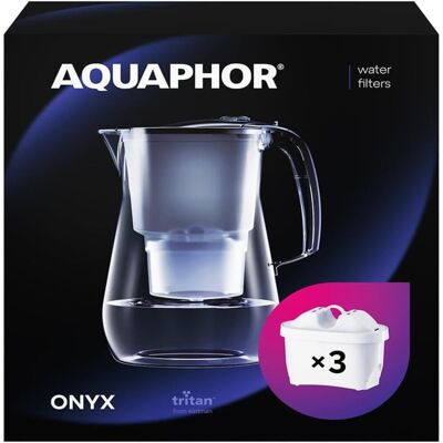 AQUAPHOR Onyx dzbanek filtrujący wodę - 4,2L - Redukuje kamień i chlor AQUAPHOR Onyx dzbanek filtrujący wodę - 4,2L - Redukuje kamień i chlor