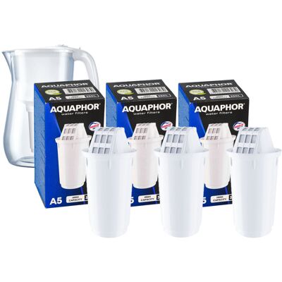 Filtr wkład filtrujący od dzbanka Aquaphor A5 350 LITRÓW 3 szt Filtr wkład filtrujący od dzbanka Aquaphor A5 350 LITRÓW 3 szt