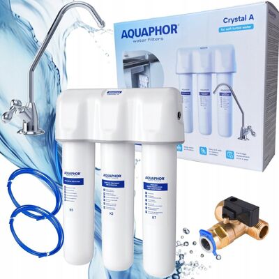 Filtr wody pitnej Aquaphor Kryształ A kran zestaw Filtr wody pitnej Aquaphor Kryształ A kran zestaw