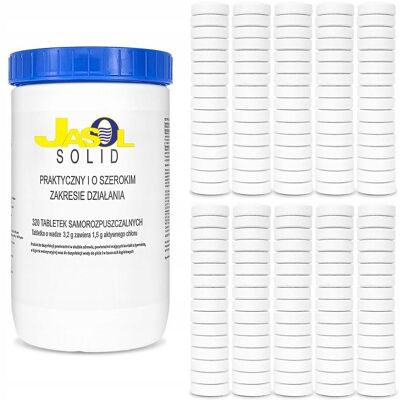 Inny producent JASOL SOLID Tabletki chlorowe DEZYNFEKCJA STUDNI SKAŻONEJ WODY na BAKTERIE Inny producent JASOL SOLID Tabletki chlorowe DEZYNFEKCJA STUDNI SKAŻONEJ WODY na BAKTERIE