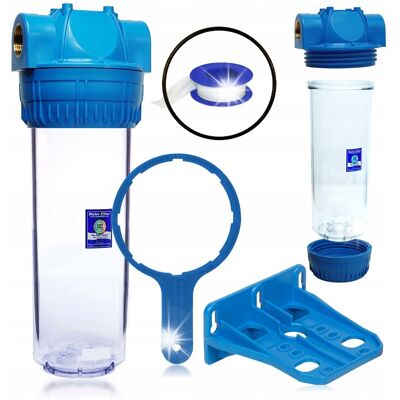 Inny producent Korpus Narurowy 3/4″ 10″ Filtr Wody + Akcesoria Klucz Uszczelka Zestaw Inny producent Korpus Narurowy 3/4″ 10″ Filtr Wody + Akcesoria Klucz Uszczelka Zestaw