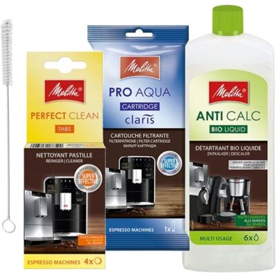 Melitta Zestaw Ekspresu Tabletki +odkamieniacz +filtr Pro Aqua +szczoteczka Melitta Zestaw Ekspresu Tabletki +odkamieniacz +filtr Pro Aqua +szczoteczka