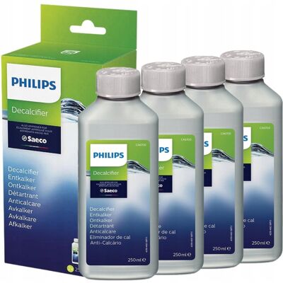 Odkamieniacz Philips Saeco Ca6700/10, 4 Szt - 250 Ml Ekspres Ciśnieniowy Płyn Do Usuwania Kamienia Kawa Czyszczenie Odkamieniacz Philips Saeco Ca6700/10, 4 Szt - 250 Ml Ekspres Ciśnieniowy Płyn Do Usuwania Kamienia Kawa Czyszczenie