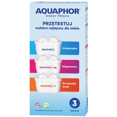 Wkład filtrujący Aquaphor Maxfor+ 3 szt. MIX (MF+, Mg, H) Wkład filtrujący Aquaphor Maxfor+ 3 szt. MIX (MF+, Mg, H)