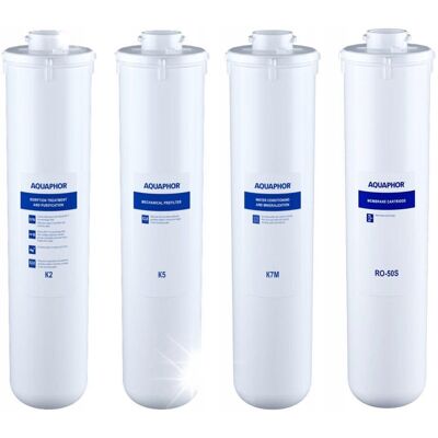 Inny producent Wkłady filtrujące filtry K5 K2 K7M RO-50S do Aquaphor Morion RO-101s 4 szt. Inny producent Wkłady filtrujące filtry K5 K2 K7M RO-50S do Aquaphor Morion RO-101s 4 szt.