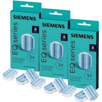 Zestaw 3x Tabletki Odkamieniające Do Ekspresów Siemens Tz80002b 9 Sztuk Zestaw 3x Tabletki Odkamieniające Do Ekspresów Siemens Tz80002b 9 Sztuk