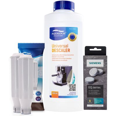 Aqualogis Zestaw Bosch - AL-Tes46 2szt, Uniwersalny Odkamieniacz 500ml, Siemens TZ80001 Tabletki Czyszczące Aqualogis Zestaw Bosch - AL-Tes46 2szt, Uniwersalny Odkamieniacz 500ml, Siemens TZ80001 Tabletki Czyszczące