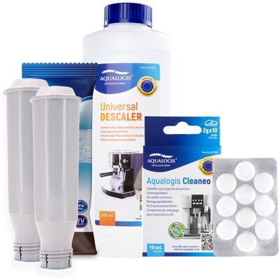 Zestaw Bosch - AL-Tes46 2szt, Uniwersalny Odkamieniacz 500ml, Tabletki Czyszczęce Aqualogis Cleaneo Zestaw Bosch - AL-Tes46 2szt, Uniwersalny Odkamieniacz 500ml, Tabletki Czyszczęce Aqualogis Cleaneo