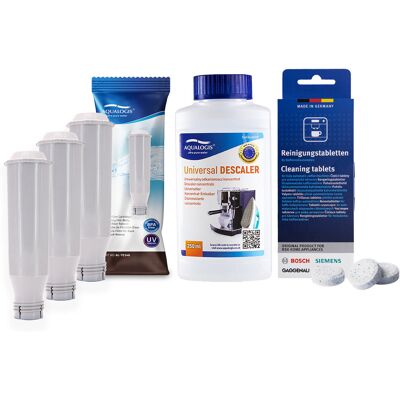 Aqualogis Zestaw Bosch - AL-TES46 3 szt , TZ80001 Tabletki Czyszczące Bosch, UniDec 250ml Aqualogis Zestaw Bosch - AL-TES46 3 szt , TZ80001 Tabletki Czyszczące Bosch, UniDec 250ml