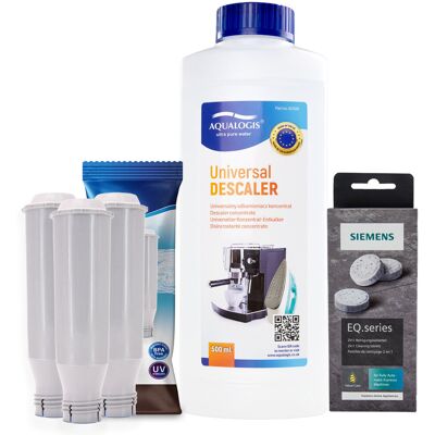 Aqualogis Zestaw Bosch - AL-Tes46 3szt, Uniwersalny Odkamieniacz 500ml, Siemens TZ80001 Tabletki Czyszczące Aqualogis Zestaw Bosch - AL-Tes46 3szt, Uniwersalny Odkamieniacz 500ml, Siemens TZ80001 Tabletki Czyszczące