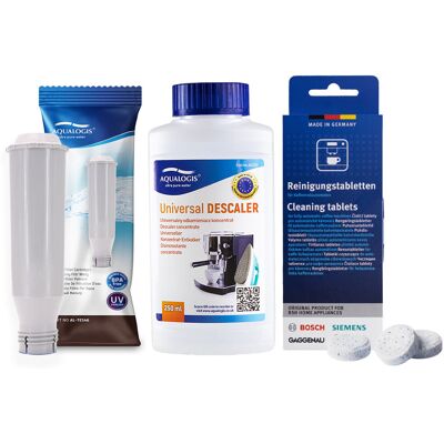 Aqualogis Zestaw Bosch - AL-TES46, TZ80001 Tabletki Czyszczące Bosch, UniDec 250ml Aqualogis Zestaw Bosch - AL-TES46, TZ80001 Tabletki Czyszczące Bosch, UniDec 250ml