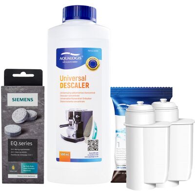 Aqualogis Zestaw Bosch - Filtr Al-Inte 2szt, Uniwersalny Odkamieniacz 500ml, Siemens TZ80001 Tabletki Czyszczące Aqualogis Zestaw Bosch - Filtr Al-Inte 2szt, Uniwersalny Odkamieniacz 500ml, Siemens TZ80001 Tabletki Czyszczące