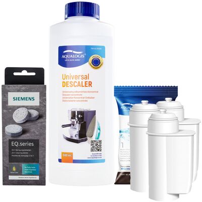 Aqualogis Zestaw Bosch - Filtr Al-Inte 3szt, Uniwersalny Odkamieniacz 500ml, Siemens TZ80001 Tabletki Czyszczące Aqualogis Zestaw Bosch - Filtr Al-Inte 3szt, Uniwersalny Odkamieniacz 500ml, Siemens TZ80001 Tabletki Czyszczące