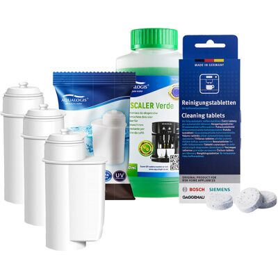 Zestaw Bosch, Filtr Aqualogis Al-Inte 3Szt, Siemens Tabletki Tz80001, Aqualogis Verde 250Ml Zestaw Bosch, Filtr Aqualogis Al-Inte 3Szt, Siemens Tabletki Tz80001, Aqualogis Verde 250Ml