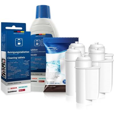 Zestaw Bosch, Filtr Aqualogis Al-Inte 5Szt, Siemens Tabletki Tz80001, Bosch Odkamieniacz 311968 500Ml Zestaw Bosch, Filtr Aqualogis Al-Inte 5Szt, Siemens Tabletki Tz80001, Bosch Odkamieniacz 311968 500Ml