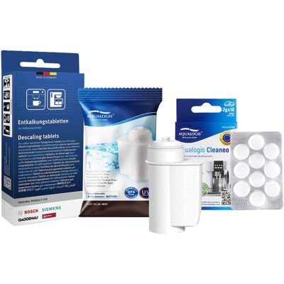 Zestaw Bosch, Filtr Aqualogis Al-Inte, Tabletki Odkamieniające - Siemens Tz80002, Cleaneo 10Szt Zestaw Bosch, Filtr Aqualogis Al-Inte, Tabletki Odkamieniające - Siemens Tz80002, Cleaneo 10Szt