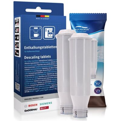 Zestaw Bosch, Filtr Aqualogis Al-Tes46 2 Szt, Tabletki Odkamieniające - Siemens Siemens 311864 - 3Szt Zestaw Bosch, Filtr Aqualogis Al-Tes46 2 Szt, Tabletki Odkamieniające - Siemens Siemens 311864 - 3Szt