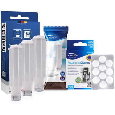Zestaw Bosch, Filtr Aqualogis Al-Tes46 3 Szt, Tabletki Odkamieniające - Siemens 311864 - 3Szt, Tabletki Czyszczące Aqualogis Cleaneo 10 Szt. Zestaw Bosch, Filtr Aqualogis Al-Tes46 3 Szt, Tabletki Odkamieniające - Siemens 311864 - 3Szt, Tabletki Czyszczące Aqualogis Cleaneo 10 Szt.
