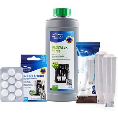 Zestaw do Ekspresu Bosch Filtr AL-TES46 2szt, Verde 500ml, Aqualogis Cleaneo 10szt. Zestaw do Ekspresu Bosch Filtr AL-TES46 2szt, Verde 500ml, Aqualogis Cleaneo 10szt.