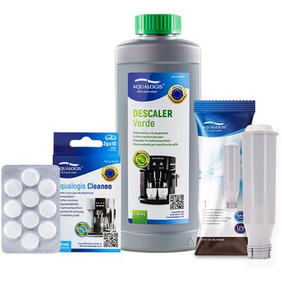 Zestaw do Ekspresu Bosch Filtr AL-TES46, Verde 500ml, Aqualogis Cleaneo 10szt. Zestaw do Ekspresu Bosch Filtr AL-TES46, Verde 500ml, Aqualogis Cleaneo 10szt.