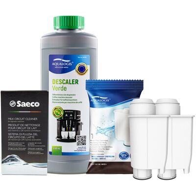Aqualogis Zestaw do Ekspresu Philips Saeco Filtr AL-Inte+ 2szt, Verde 500ml, CA6705/60 Środek do Obiegu Mleka Aqualogis Zestaw do Ekspresu Philips Saeco Filtr AL-Inte+ 2szt, Verde 500ml, CA6705/60 Środek do Obiegu Mleka