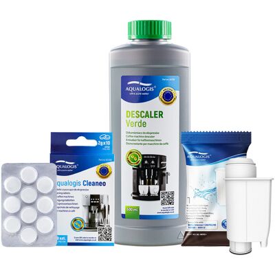 Zestaw do Ekspresu Philips Saeco Filtr AL-Inte+, Verde 500ml, Aqualogis Cleaneo 10szt Zestaw do Ekspresu Philips Saeco Filtr AL-Inte+, Verde 500ml, Aqualogis Cleaneo 10szt