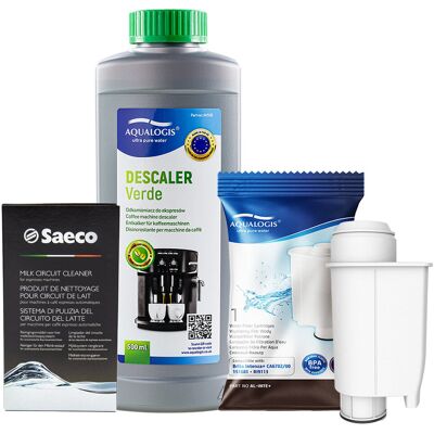 Aqualogis Zestaw do Ekspresu Philips Saeco Filtr AL-Inte+, Verde 500ml, CA6705/60 Środek do Obiegu Mleka Aqualogis Zestaw do Ekspresu Philips Saeco Filtr AL-Inte+, Verde 500ml, CA6705/60 Środek do Obiegu Mleka