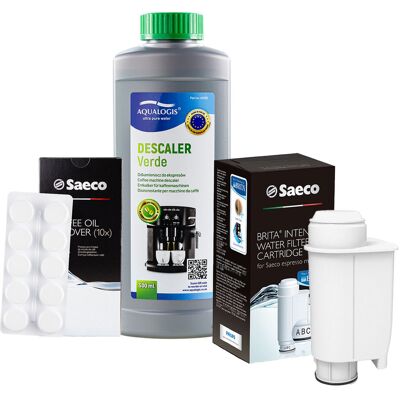 Aqualogis Zestaw do Ekspresu Philips Saeco Intenza+ Filtr Philips CA6702, Verde 500ml, Tabletki Czyszczące CA6704/60 Aqualogis Zestaw do Ekspresu Philips Saeco Intenza+ Filtr Philips CA6702, Verde 500ml, Tabletki Czyszczące CA6704/60