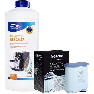 Zestaw Do Philips Saeco - Filtr Philips AquaClean CA6903, Odkamieniacz Uniwersalny Aqualogis 1L Zestaw Do Philips Saeco - Filtr Philips AquaClean CA6903, Odkamieniacz Uniwersalny Aqualogis 1L