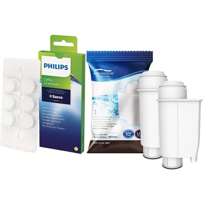Aqualogis Zestaw Do Saeco Philips, AL-Inte+ 2 szt, Tabletki Czyszczące CA6704/10 Aqualogis Zestaw Do Saeco Philips, AL-Inte+ 2 szt, Tabletki Czyszczące CA6704/10