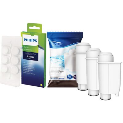 Aqualogis Zestaw Do Saeco Philips, AL-Inte+ 3 szt, Tabletki Czyszczące CA6704/10 Aqualogis Zestaw Do Saeco Philips, AL-Inte+ 3 szt, Tabletki Czyszczące CA6704/10