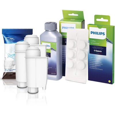 Aqualogis Zestaw Do Saeco Philips, AL-Inte+ 3 szt, Tabletki Czyszczące CA6704/10, Odkamieniacz CA6700/00 250ml Aqualogis Zestaw Do Saeco Philips, AL-Inte+ 3 szt, Tabletki Czyszczące CA6704/10, Odkamieniacz CA6700/00 250ml