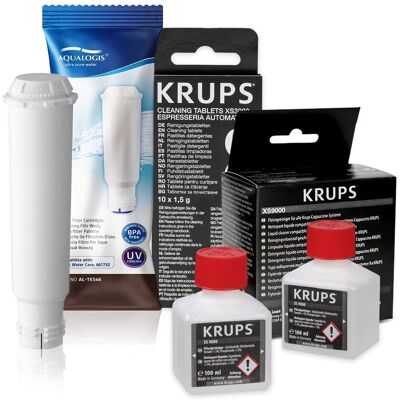 Aqualogis Zestaw Krups filtr AL-TES46, Krups XS9000 Płyn, KRUPS XS3000 10 szt. Aqualogis Zestaw Krups filtr AL-TES46, Krups XS9000 Płyn, KRUPS XS3000 10 szt.