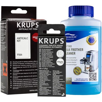Aqualogis Zestaw Krups Odkamieniacz Krups F054, Tabletki KRUPS XS3000 10szt, Latteo 250ml Aqualogis Zestaw Krups Odkamieniacz Krups F054, Tabletki KRUPS XS3000 10szt, Latteo 250ml