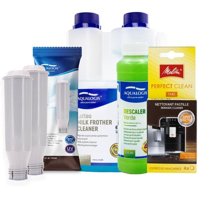 Aqualogis Zestaw Melitta - AL-TES46 2szt, Latteo 500ml, Verde 250, MELITTA Perfect Clean Tabletki czyszczące Aqualogis Zestaw Melitta - AL-TES46 2szt, Latteo 500ml, Verde 250, MELITTA Perfect Clean Tabletki czyszczące