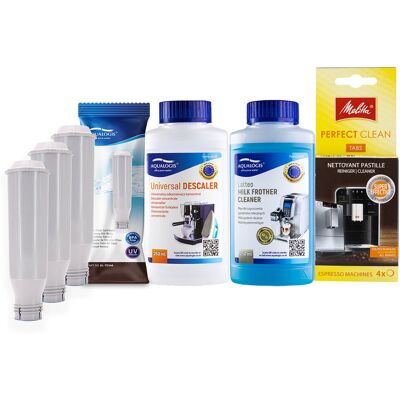 Aqualogis Zestaw Melitta - AL-TES46 3 szt, Latteo 250 ml, Tabletki Czyszczące Melitta, UniDec 250 ml Aqualogis Zestaw Melitta - AL-TES46 3 szt, Latteo 250 ml, Tabletki Czyszczące Melitta, UniDec 250 ml