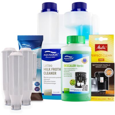 Aqualogis Zestaw Melitta - AL-TES46 3szt, Latteo 500ml, Verde 250, MELITTA Perfect Clean Tabletki czyszczące Aqualogis Zestaw Melitta - AL-TES46 3szt, Latteo 500ml, Verde 250, MELITTA Perfect Clean Tabletki czyszczące